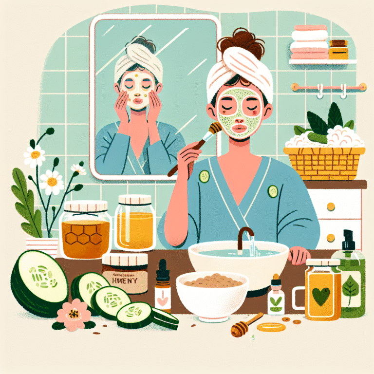 rotina diária de cuidados com a pele usando ingredientes naturais