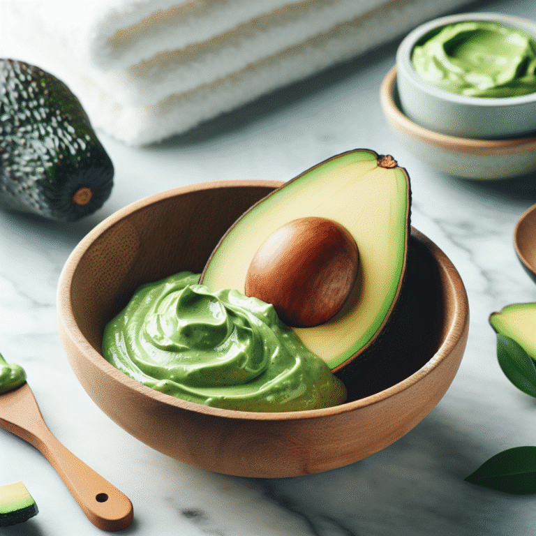 receita de máscara facial natural com abacate