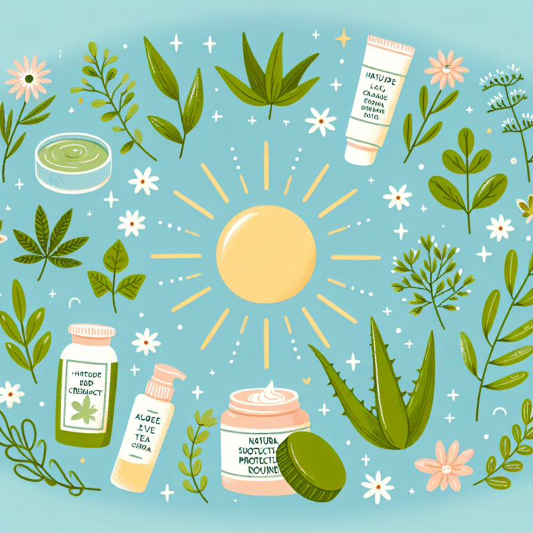 Rotina de proteção solar natural