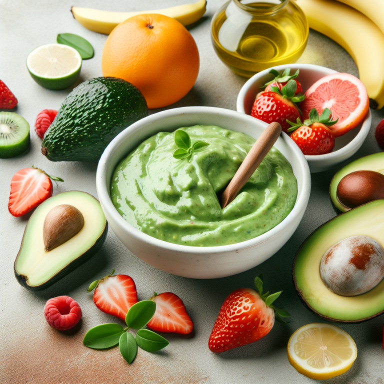 máscara hidratante de frutas naturais para frescor