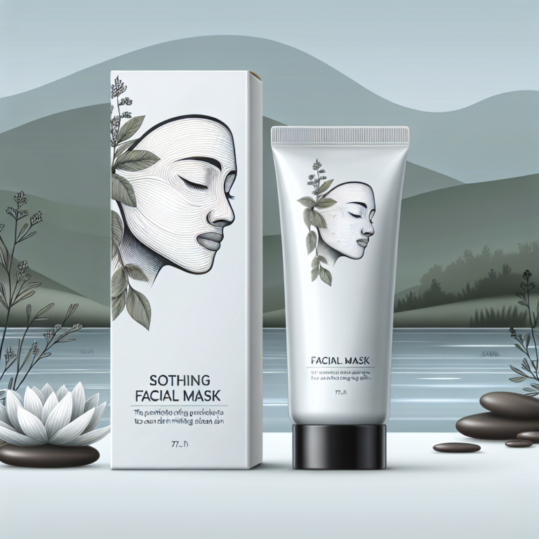 máscara calmante para aliviar a pele irritada