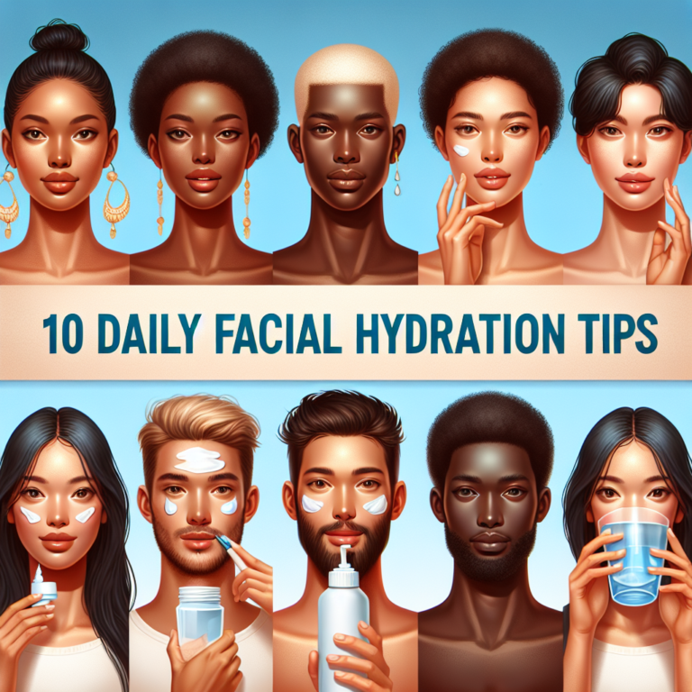 dez dicas de hidratação facial diária