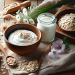 esfoliante natural para pele sensível com aveia e iogurte