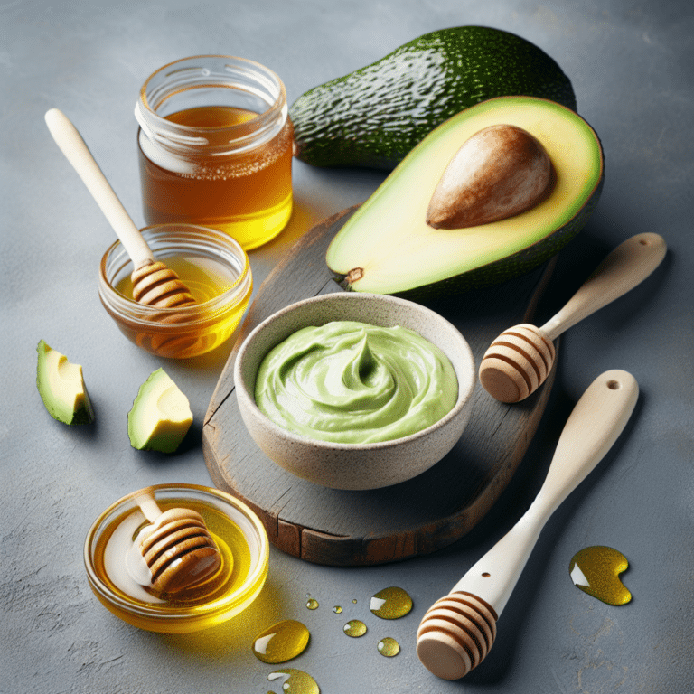 receita de máscara facial natural com abacate e mel